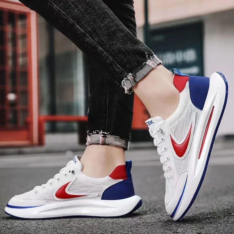 Markowe obuwie męskie luksusowe męskie trampki na zewnątrz odporne na lekkie odzienie buty na platformie do biegania Unisex Tenis Masculino