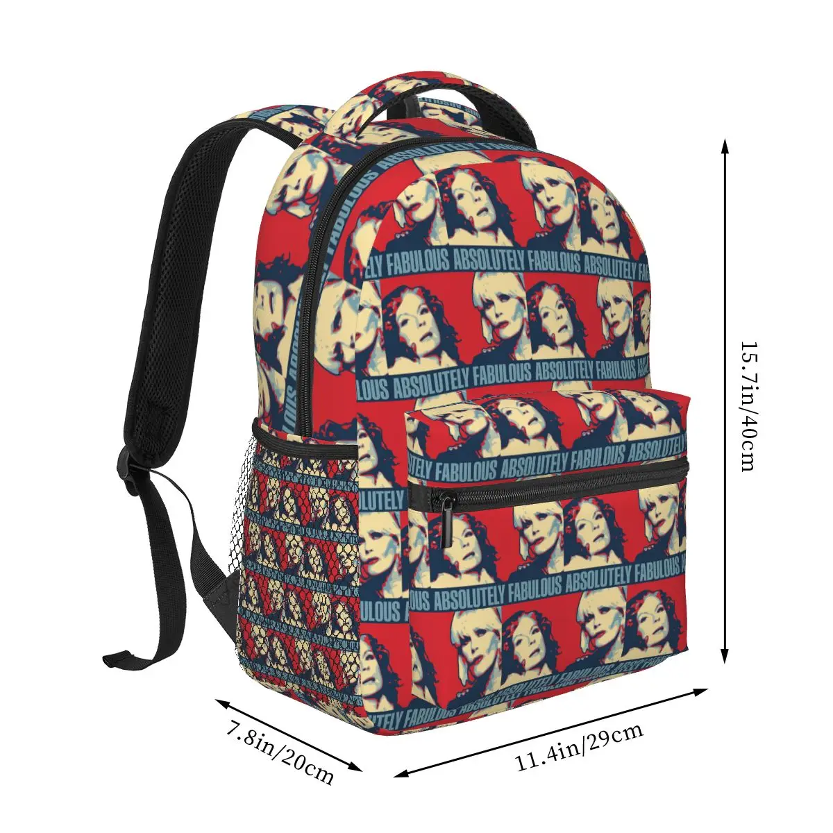 Ab Fab Darling Patsy Absolutely Fabulous Student Backpack School Bag Hiking Travel Daypack for Men Women Bookbag Shoulder Bags