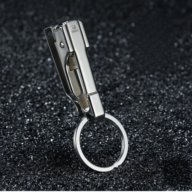 304 Stainless Steel Keychain Minimalist Waist Hanging for Men Creative Handmade Car Key Pendant Portable Key Holder
