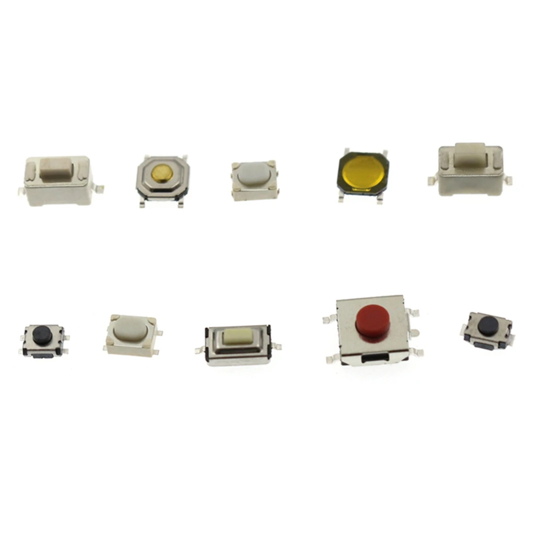 ABZV-250Pcs Car Remote Control Key Switch Repair Small Switch Tactile Push Button Switches Component Package Micro-Switches