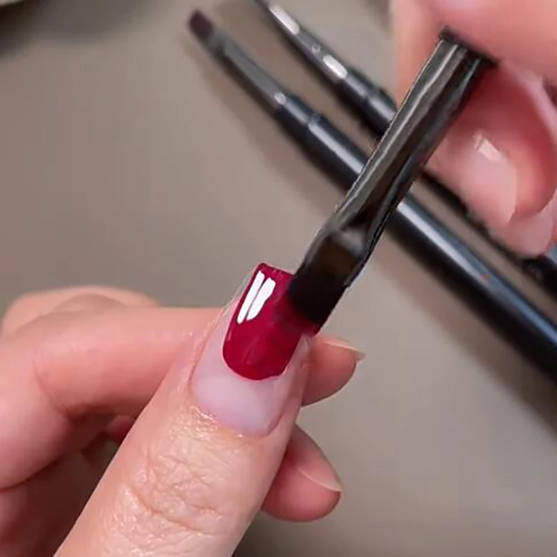 3/5/6개/세트 더블 헤드 네일 아트 브러쉬 5/7/10/12mm 파인 라인 페인팅 브러쉬 펜 DIY 페인팅/도트팅 매니큐어 펜 키트