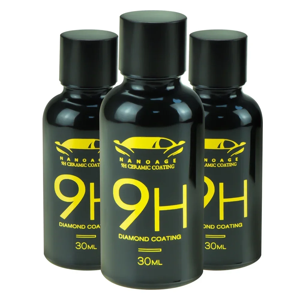 9H Car Liquid Ceramic Coat Super Hydrophobic Glass Coating Set Polysiloxane and Nano materials Ceramics For Cars