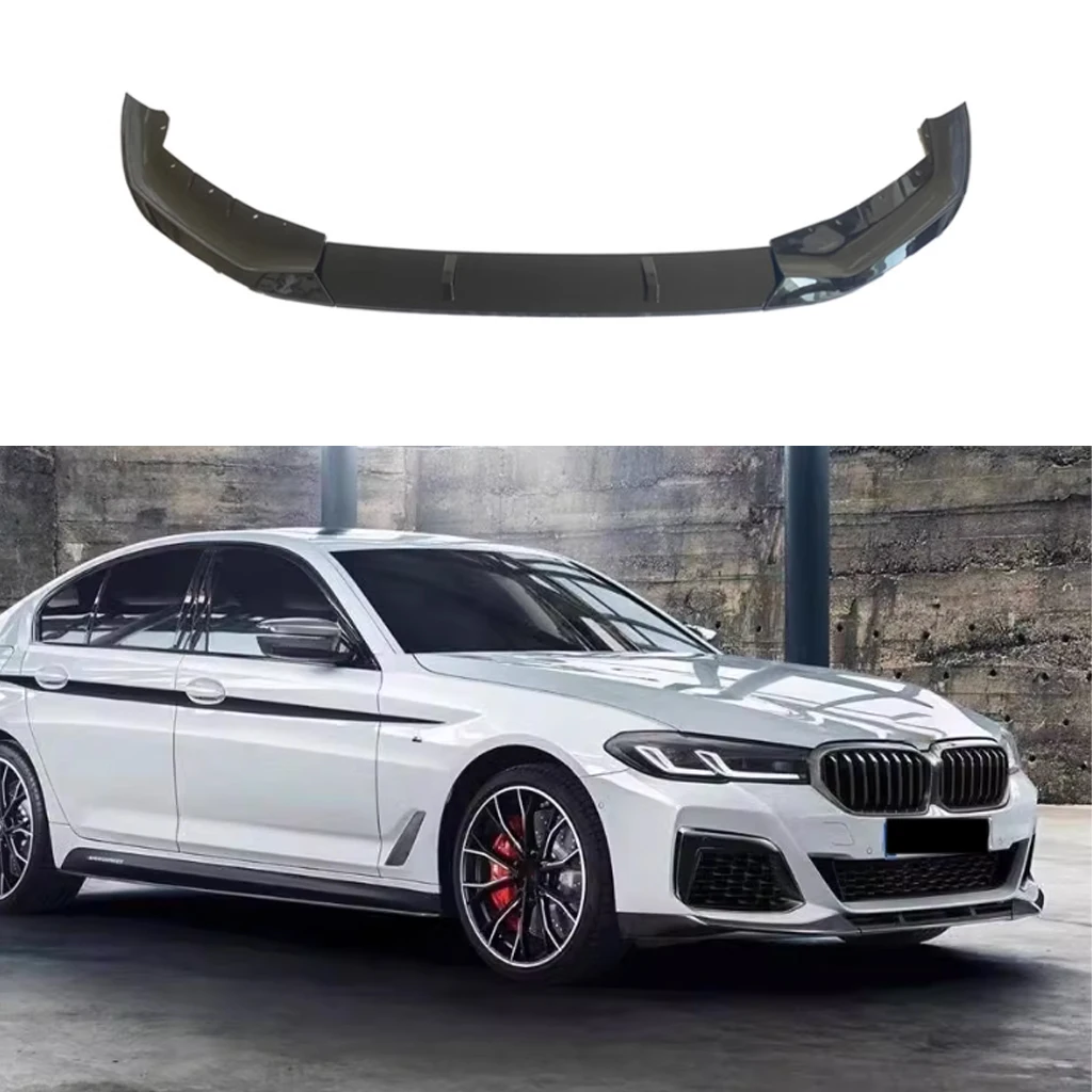 Front Bumper Lip Spoiler Splitter For Bmw 5 Series G30 G31 520i 530i M550i M Sport 2021 2022 2023 Diffuser Body kits