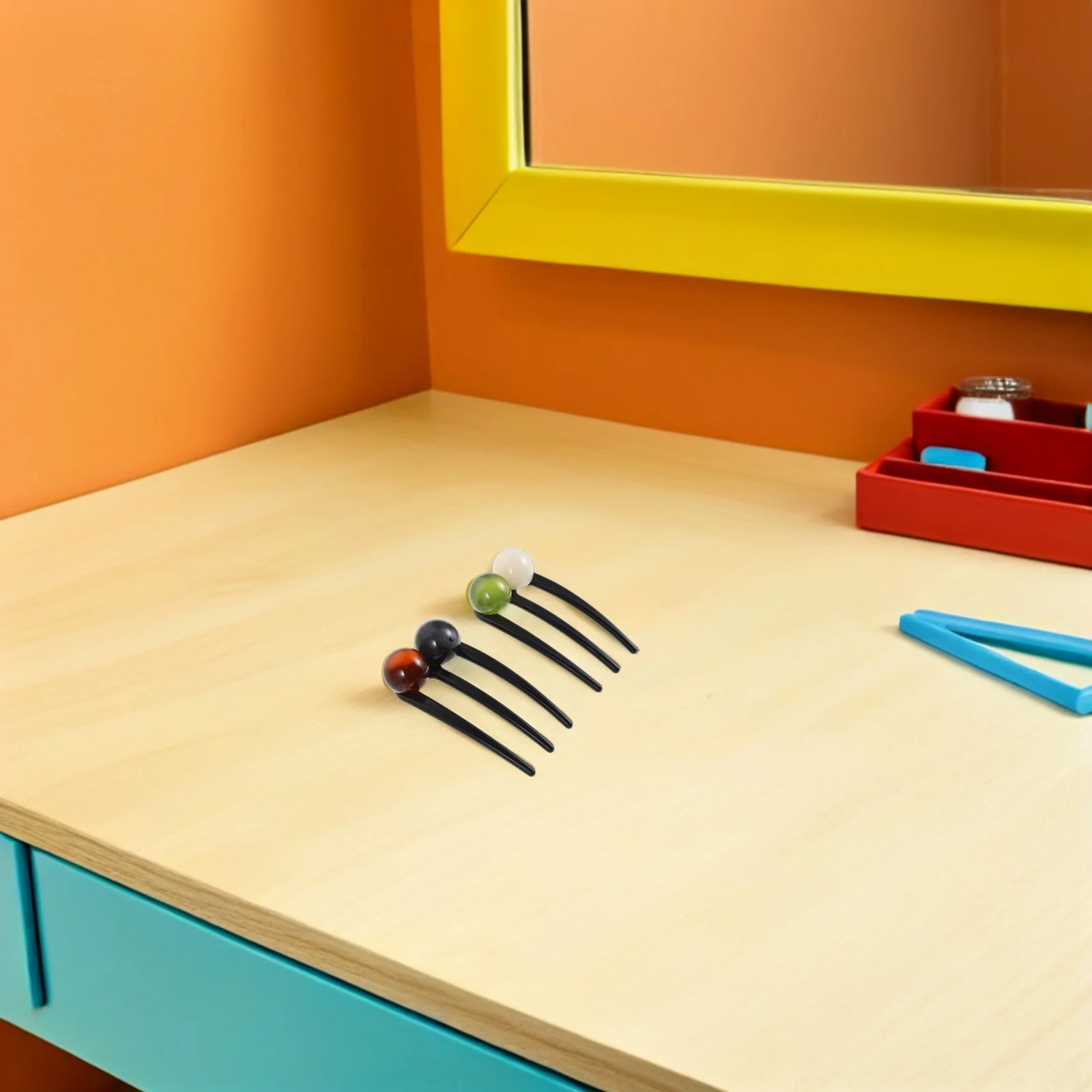 

4pcs Chinese Traditional Hairpins U Shaped Pins Vintage Fork Pin Buns Grips For Women Elegant Secure Hold Quick Styling