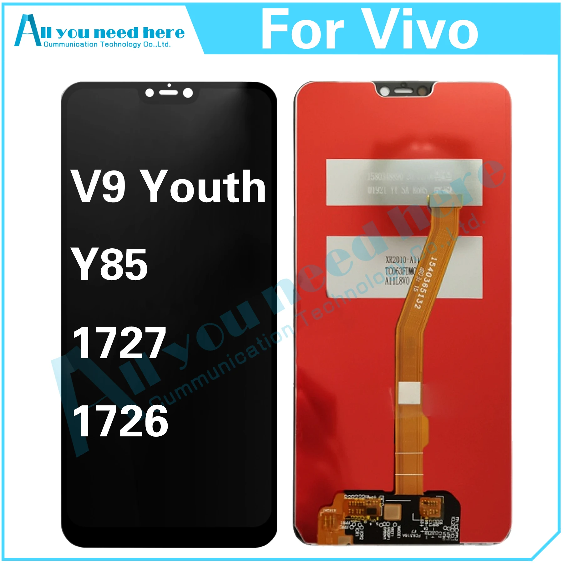 

For Vivo Y85 V9 Youth 1727 1726 V9Youth LCD Display Touch Screen Digitizer Assembly Replacement