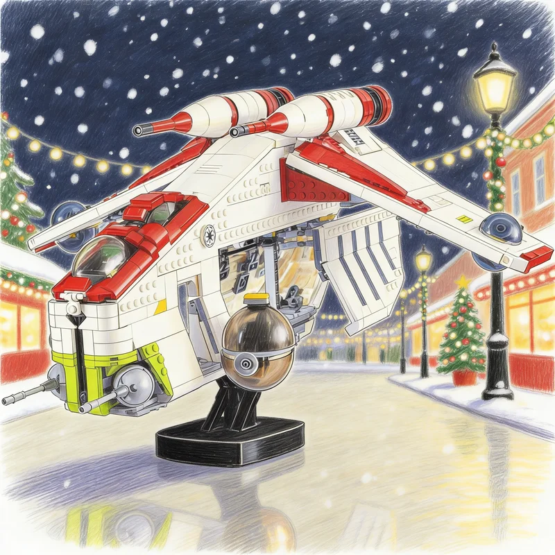 

2257pcs MOC Republic Gunship LAAT Star Battle UCS Model Building Blocks Architecture Toys Christmas Gifts Education Kids Brick