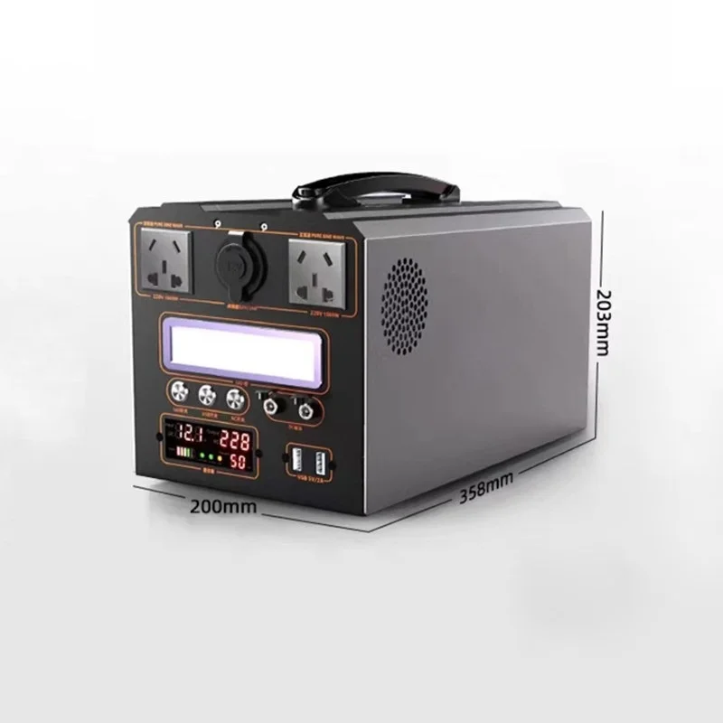 Wave Outdoor Mobile Power Supply 220V 12V 24V Large Capacity Portable Home Self Driving Tour Camping Stall Storage