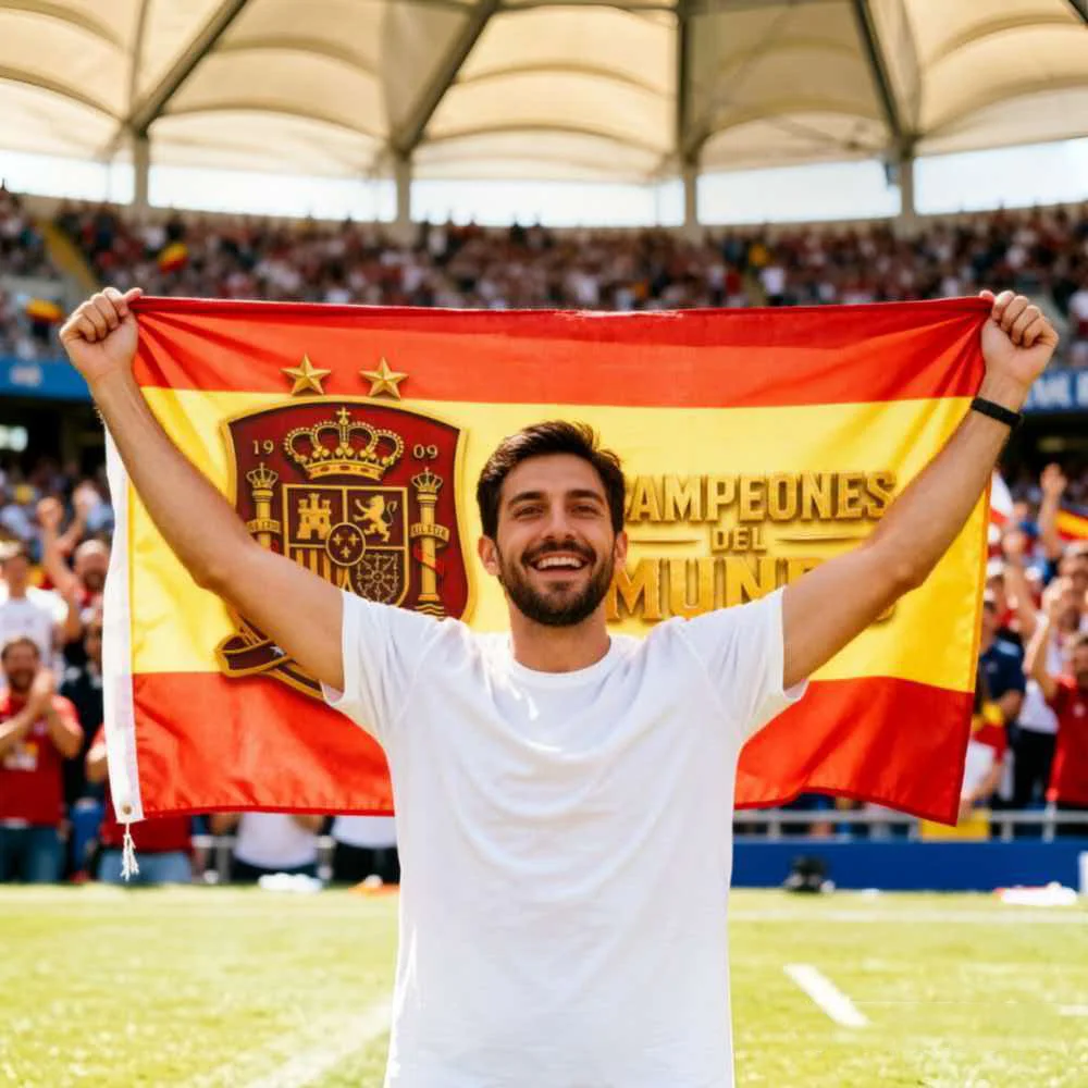Spanish National Team Football Champions Flag 2026 Soccer Banner Fans Gift And Celebration