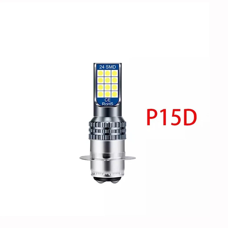 LED Motorcycle Headlight Bulb H4 BA20D P15D New High Brightness High Power Motorcycle Headlight Front Fog Light Headlight 1PC