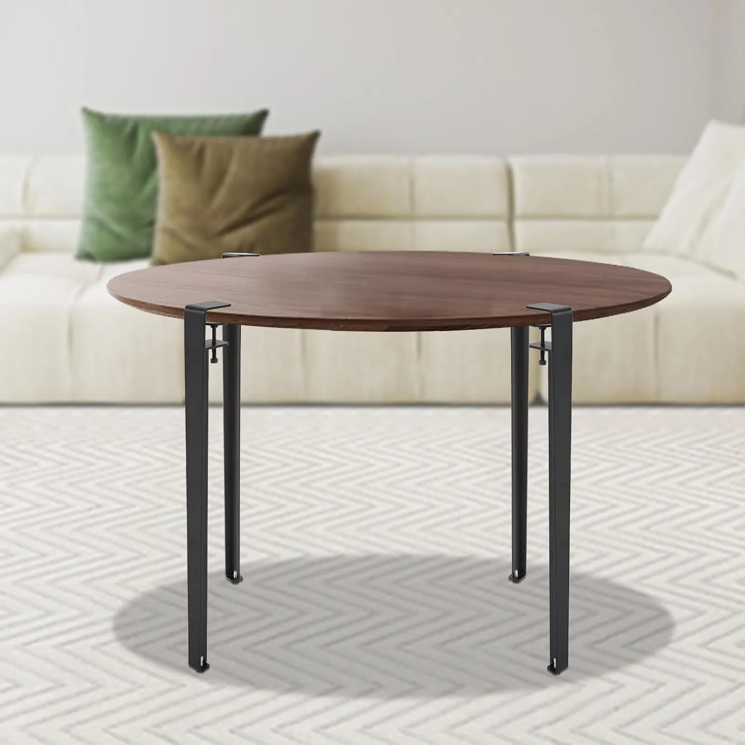 

4Pcs Adjustable Table Legs, Table Clamp Legs, F-Shaped Table Legs for Dining Tables, Comp, Load Bearing 110.23 lbs