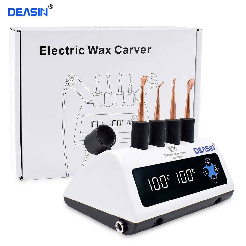 Dental Electric Waxer Wax Knife Carving Knife Contain 6 Wax Tips and 2 Pens Dental  Lab Equipment