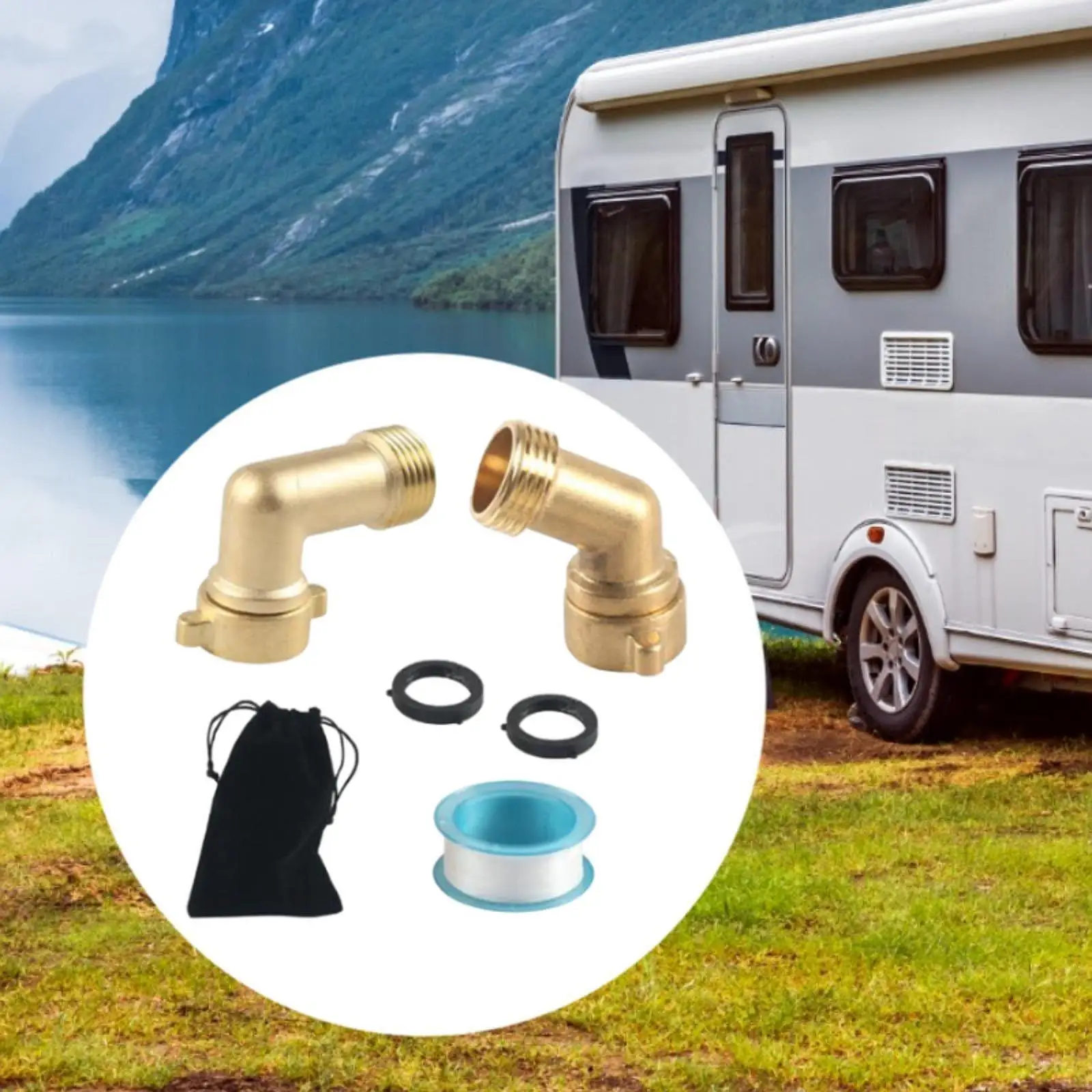 

Garden Hose Elbow, Brass Hose Elbow, Premium, High Performance, RV Water Hose