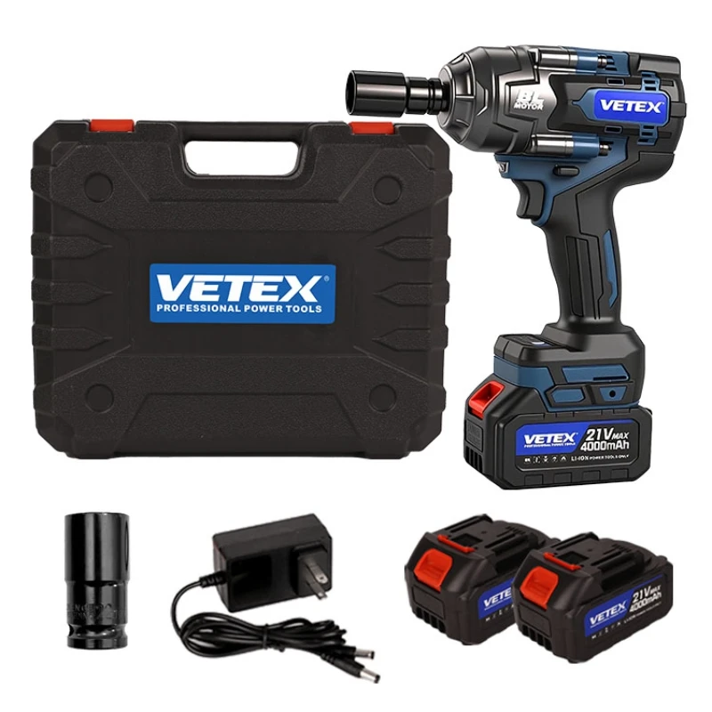 

Hot Sale PW-D-3006BL 21V Cordless Brushless Electric Compact Impact Wrench Tool Set with 2 Batteries & 1 Charger for Home DIY