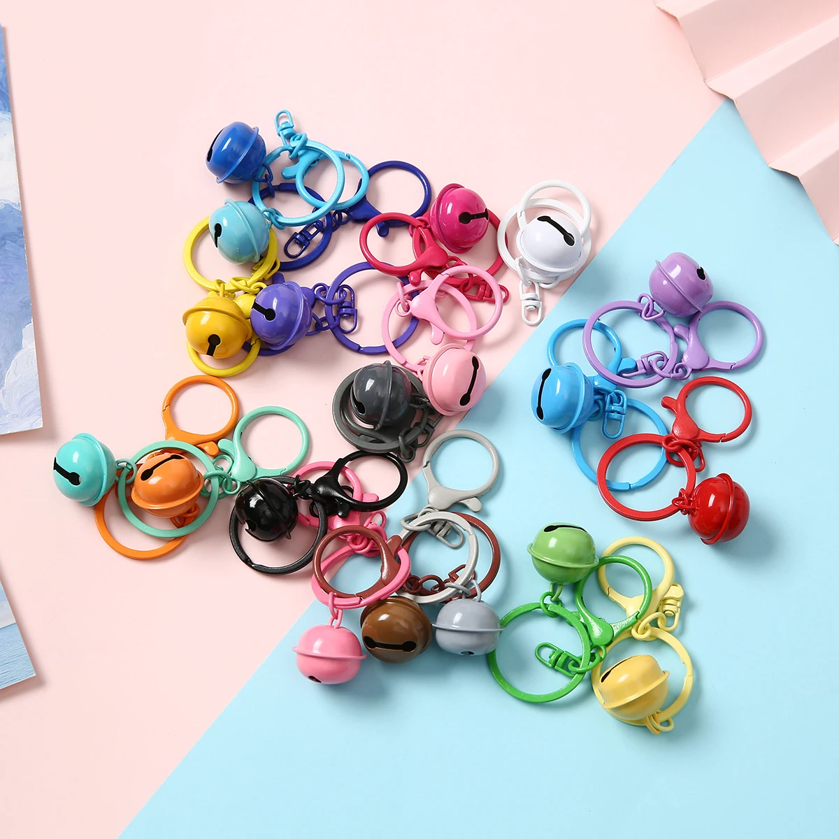 1/2/5/10/20 PCS multi-color key Chain Featuring a Buckle Ring Bag Hook Keychain Connectors Jewelry Gifts for Goys or Girls