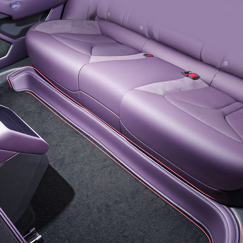 

Для нового Xpeng P7 2025 Anti Kick Pad под заднее сиденье, аксессуары для модификации автомобиля, оригинальный цвет автомобиля, кожаная защитная накладка