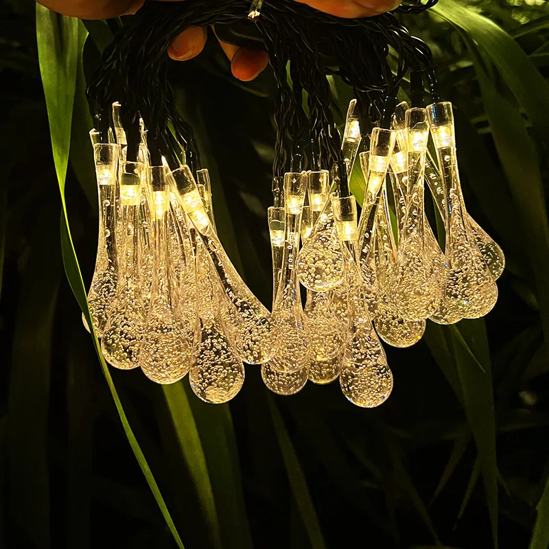 LED String  Water Drop Lights, Lighting Decorative Lights, Solar Outdoor Garden Lights, Atmosphere Lights