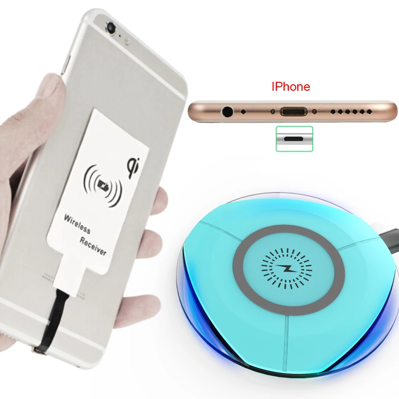 Universal Qi Wireless Micro USB Charging Receiver Forward Reverse Interface Wireless Charger Receiving Patch For Android Phones