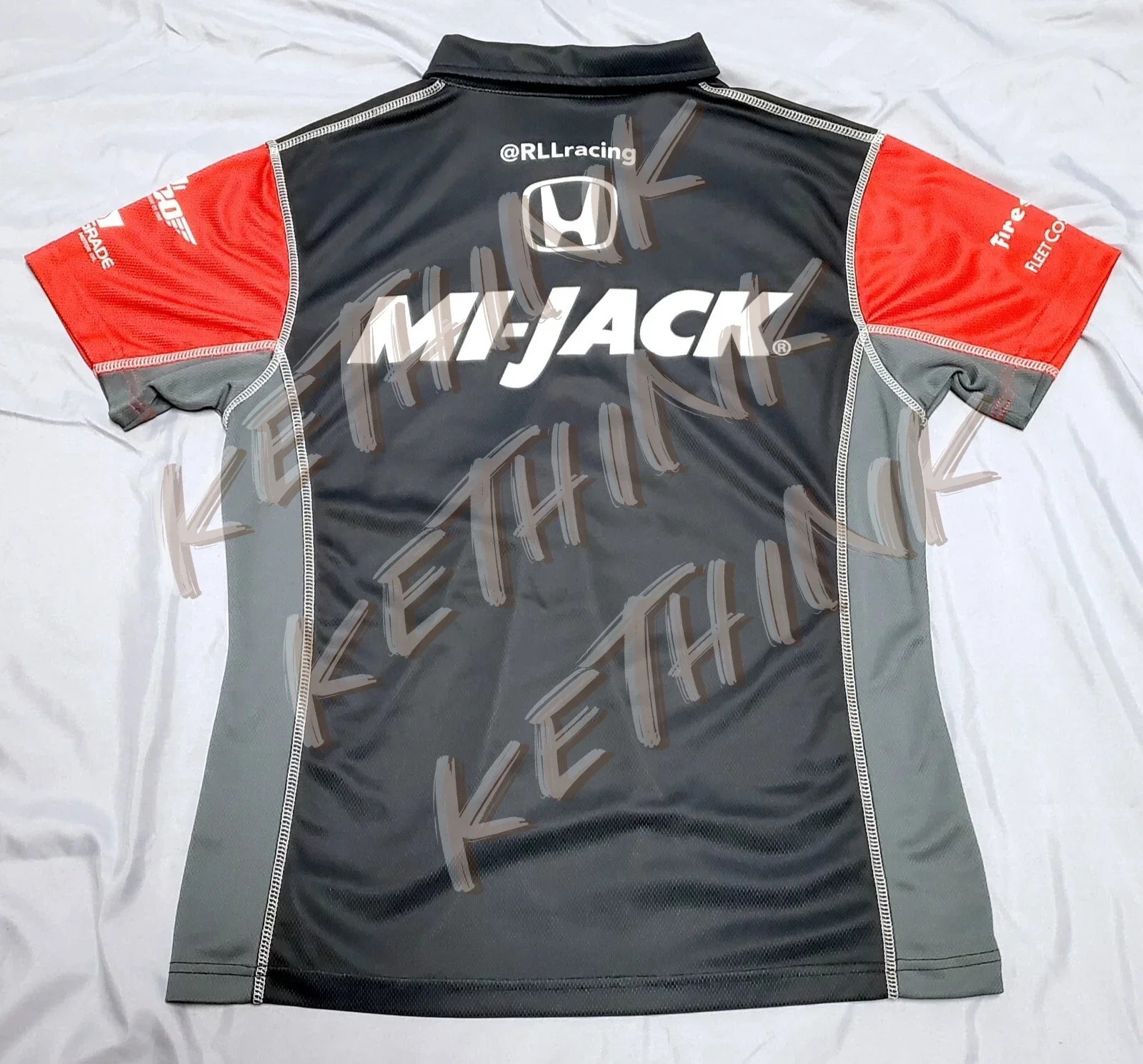 Мужская рубашка-поло Rahal Letterman Lanigan Racing Team Pit Crew Джерси Honda Indy, Honda, мужская рубашка-поло Locomotive Team Racing с коротким рукавом ﻿