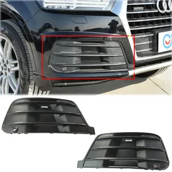 2PCS Front Bumper Fog Light Lamp Air Guide Grille Black Bezel Parts For Q7 2016-2019 4M0807681D 4M0807682D
