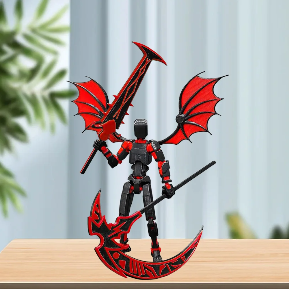 

3D Printed Multi-Jointed Dummy Decorative Flexible Articulated Fidget Toy with 6 Pair Hands Articulated Model for Game Lovers