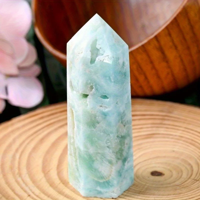 

1pc Hemimorphite Series Product Crystal Tower, love heart, slice, water drop ornament, mine column, egg, Unique Gift for Holiday