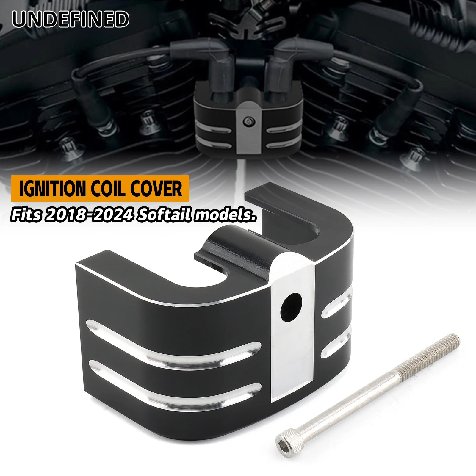 

Aluminum Ignition Coil Covers Fit For Harley Softail Breakout FXBR Low Rider S FXLRS Street Bob Heritage Classic 2018-2024