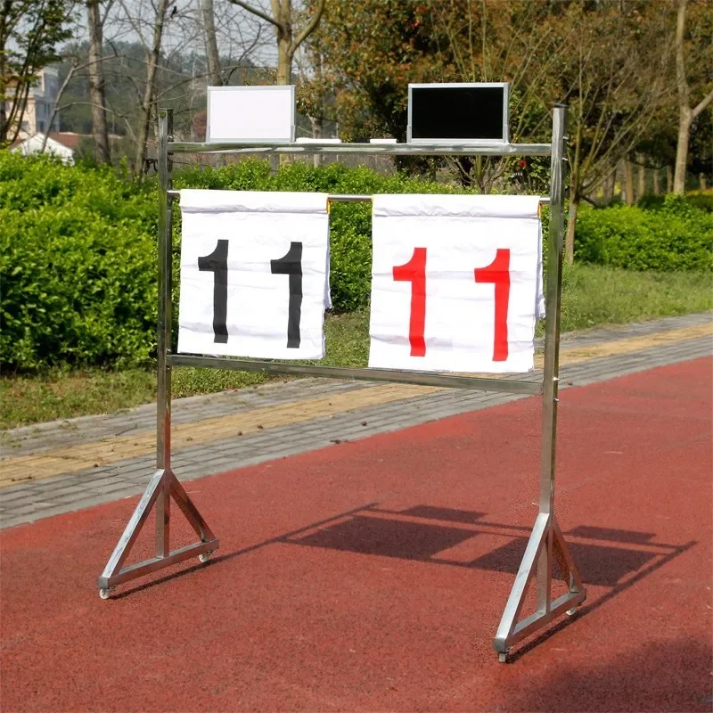 

Sport Game Scoreboards With Wheels Stand Portable Scoreboard Score Keeper for Volleyball Table Tennis Football Basketball