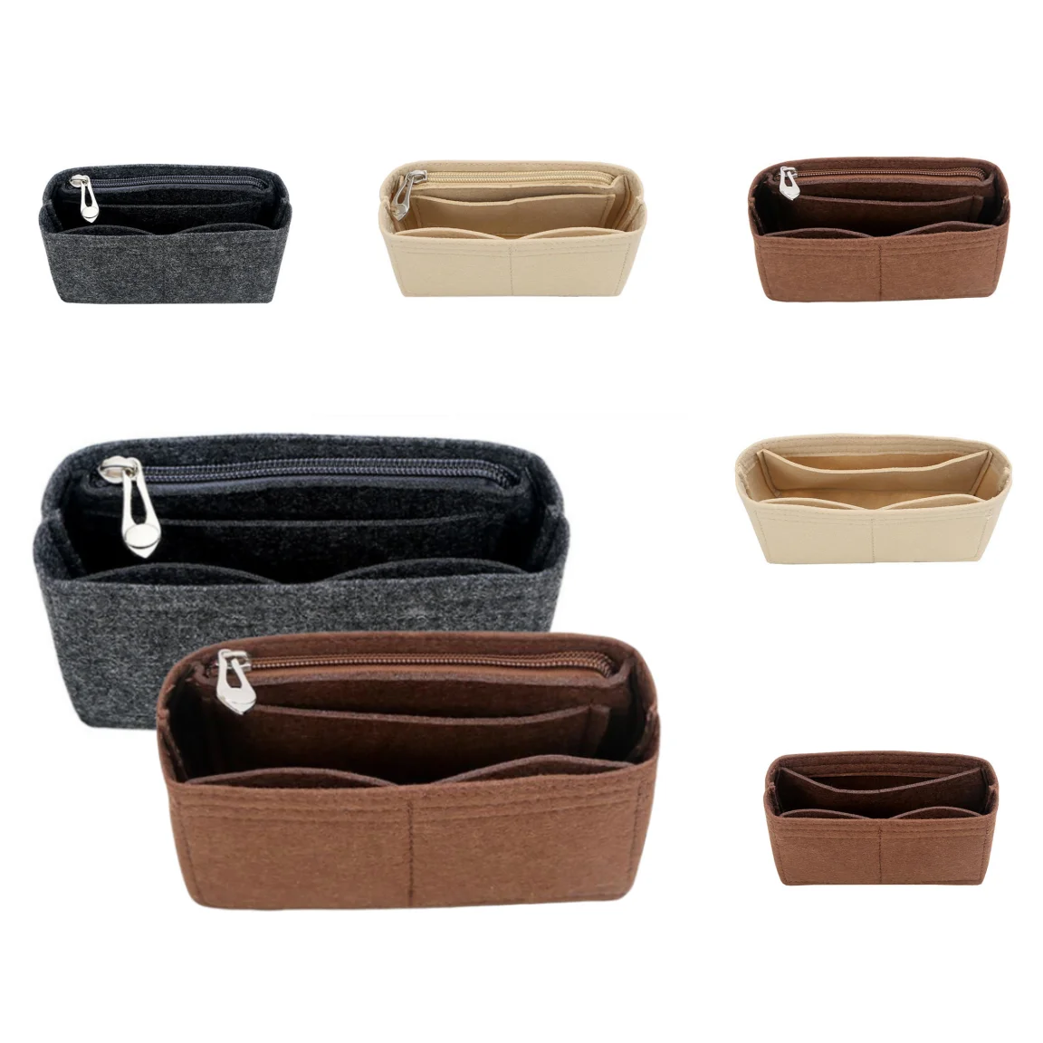 Bag Organizer Small Tote Bag Timid Bag Storage & Finishing Inner Bag Liner Handbags Insert Organizer fit Mini Size