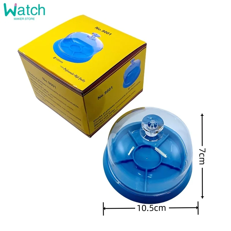 6 슬롯 시계 먼지 시트 커버 트레이 시계 운동 수리 도구 쥬얼리 도구 예비 보호기 시계 제조 업체 수리 도구