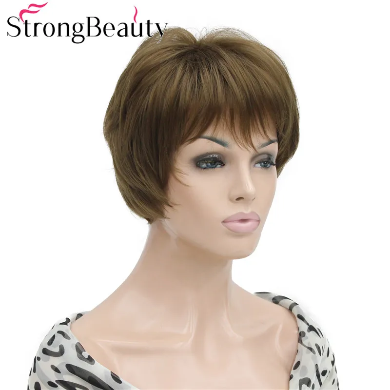 StrongBeauty Short Soft Straight Synthetic Wigs Women Hair Fashion Wig