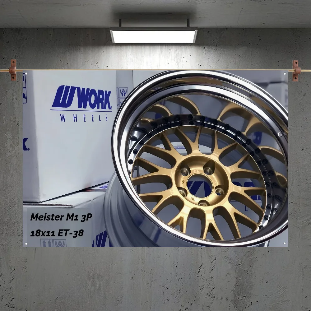 Modification-w-Work-Wheels Cool Flag Room Bedroom Home&Outdoor Wall Hanging Concert Printed Background Decoration Art Banner