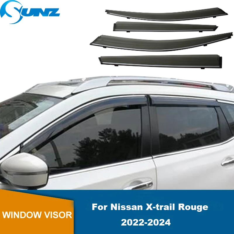 Sun Rain Deflector For Nissan X-trail Rouge T33 2022 2023 2024 Window Visor Awnings Sun Rain Deflector Shelters Shades Guard.