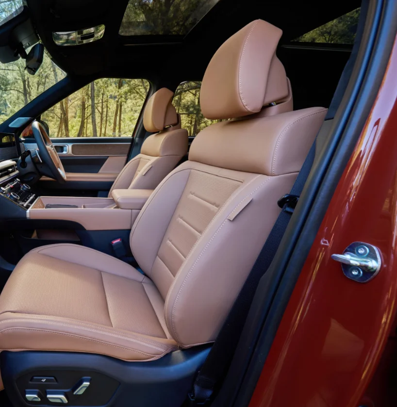 

Custom Fit Accessories Car Seat Covers For 3 rows 7 Seats Full Set Quality Seat Kits Specific For Hyundai Santa Fe 2024 2025