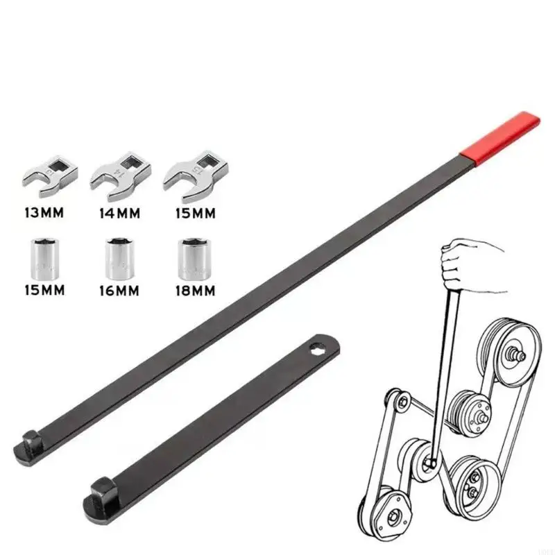 Professional Idler Pulley Adjustment Tool Set with Ergonomic Designs Pulley Wrench set for Vehicle Maintenance & Repair
