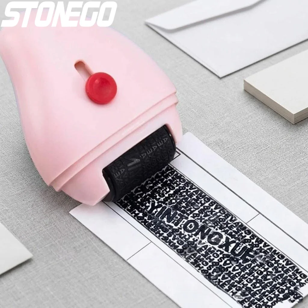 2 in 1 Reusable Box Opener and Roller Identity Theft Protection Stamp for Privacy Confidential Data Security Supplies