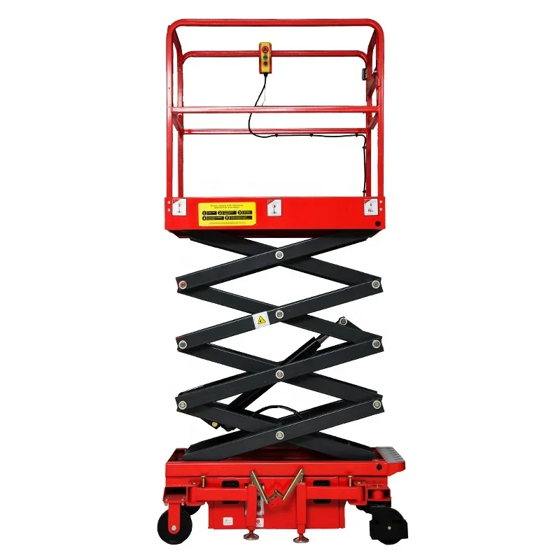 Mini Self Propelled Scissor Lift with Excellent Power Eco Friendly Portable Lifting System Lifts Indoor and Outdoor Application