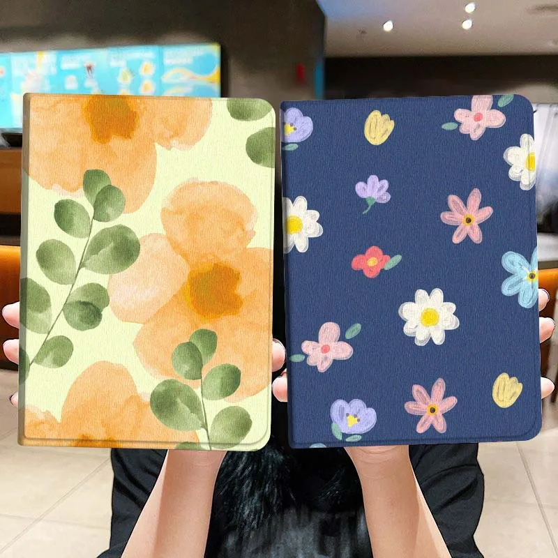 

Beautiful Watercolor Flowers Gift Tablet Case For Lenovo Xiaoxin Legion Pad Tab Pro GT Y700 Gen4 2 11 P11 M10 K10 3rd Plus Gen
