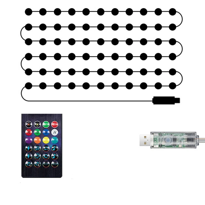 Лидер продаж! Умная светодиодная RGB-гирлянда, Внешнее украшение, домашний декор «сделай сам», водонепроницаемая светодиодная гирлянда, ночник, освещение для кемпинга