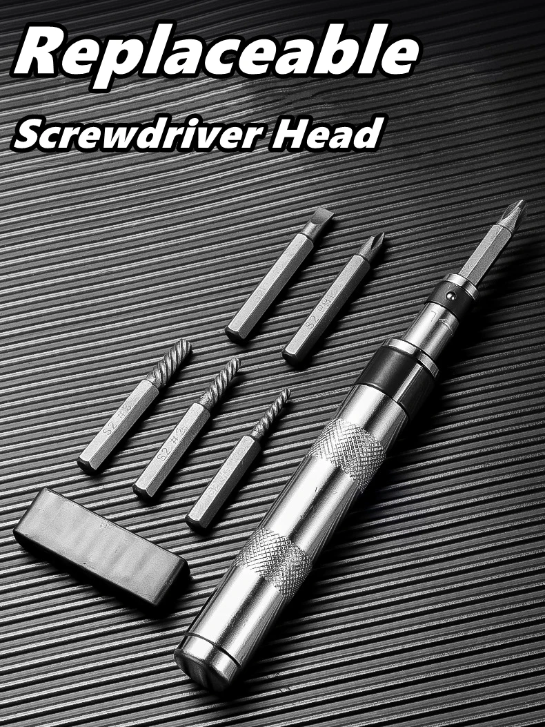 6 in 1 Impact Screwdriver Impact Drive Rusted Stuck Broken Fasteners Remover Screwdriver Set with Complete Specifications