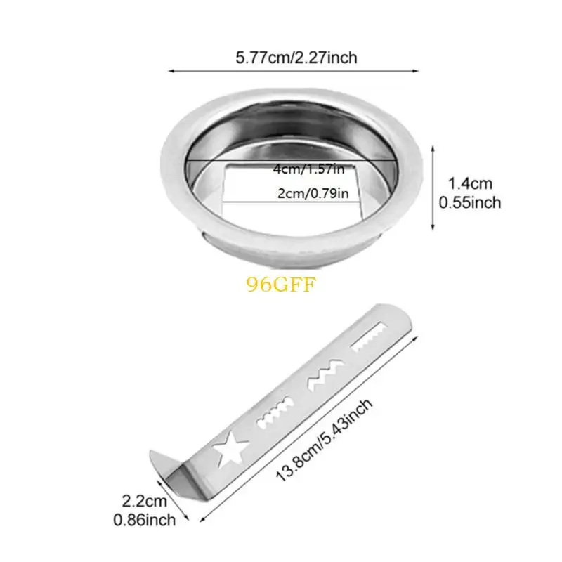 Attacco per macinino per cookie in acciaio inossidabile da 96 gf per produttore biscotti per i biscotti