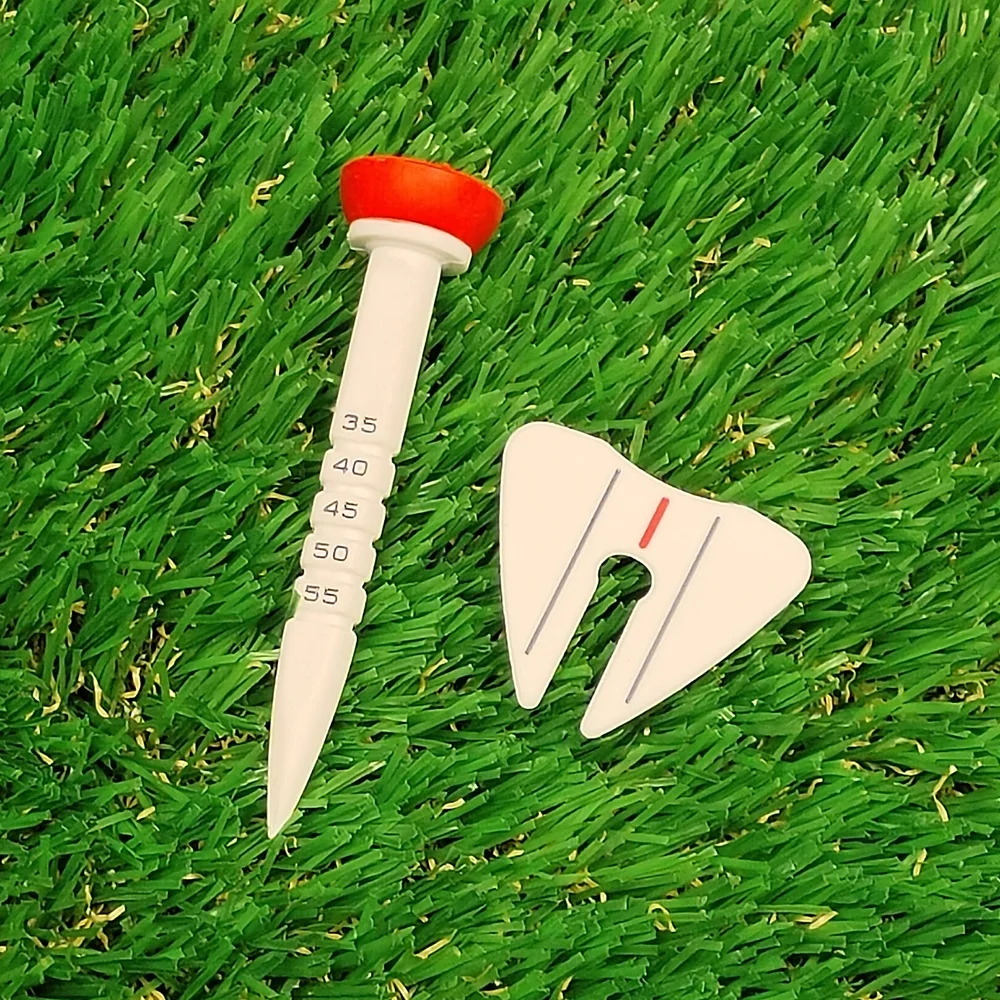 4 Pcs 33-55mm Adjustable-height Golf Tee Training Accessories