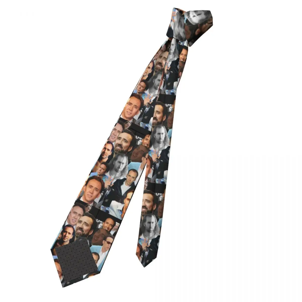 Nicolas Cage Stropdas Grappige Meme Print 8CM Gedrukte Stropdassen Cadeau Business Man Blouse Das