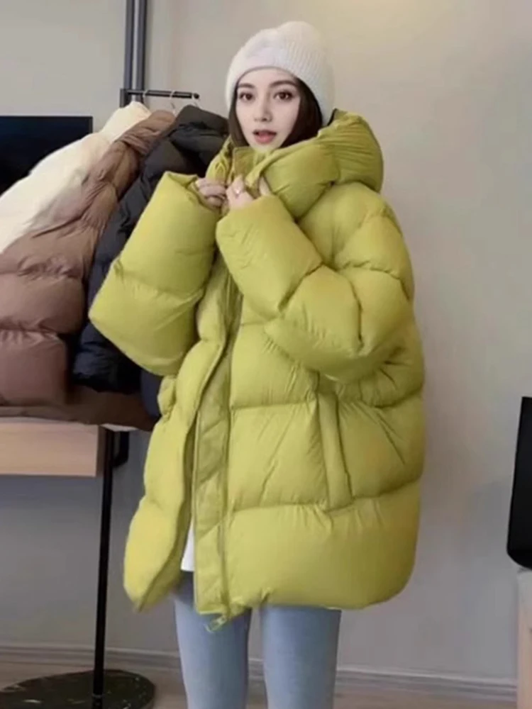 

Warm Bread Sle Jaet Women's Loose Fit Hooded down Cotton Coat Faionable Versatile Commute Sle Korean Version Winter N...