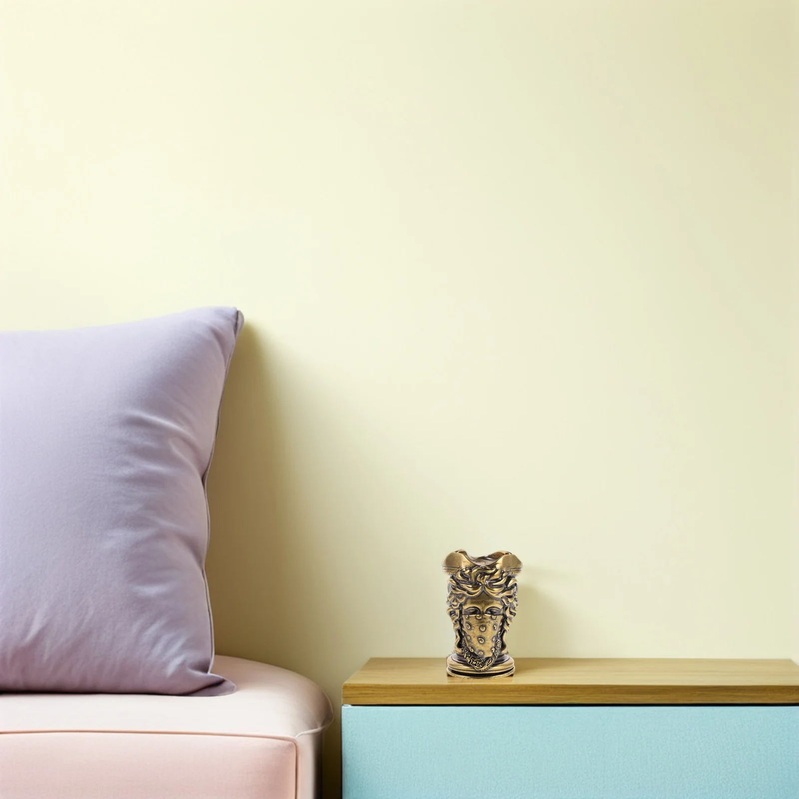 

Copper Mythological Figures Candlestick Holder Vintage Goddess Table Decor Iron Pillar Stand Home Ornament