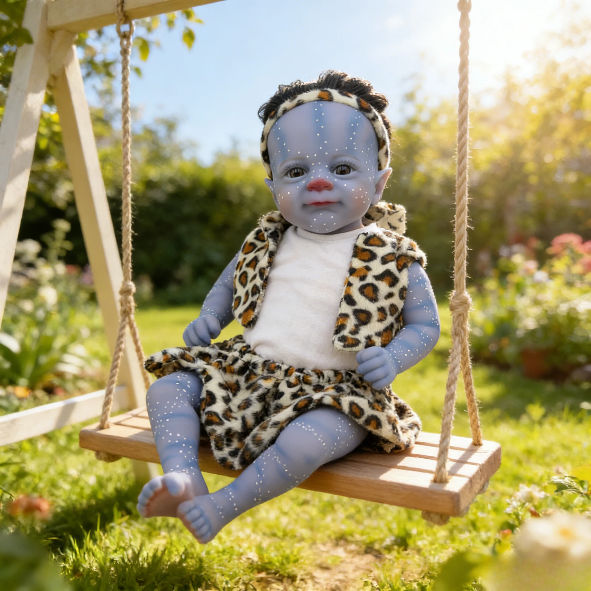 

45cm Fairy Reborn Baby Doll, High Grade Detailed Painting, Lifelike Real Soft Touch Cute Handy Reborn Girl Doll Ideal Gift