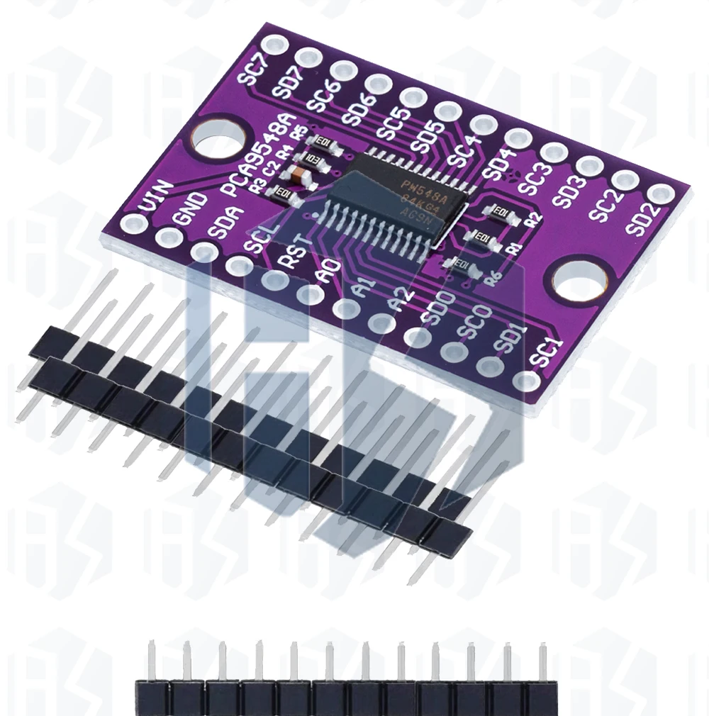PCA9548 TCA9548 TCA9548A 1 bis 8 Kanal I2C IIC Multiplexer Breakout-Modul Erweiterungsplatine für Arduino – Detail 12