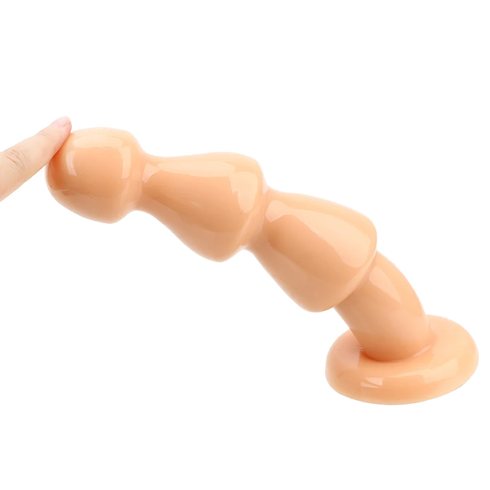 Huge Size Flexible Anal Plug Soft Anus Bead Prostate Massager Silicone Big Dildo Anal Stimulation Butt Plug