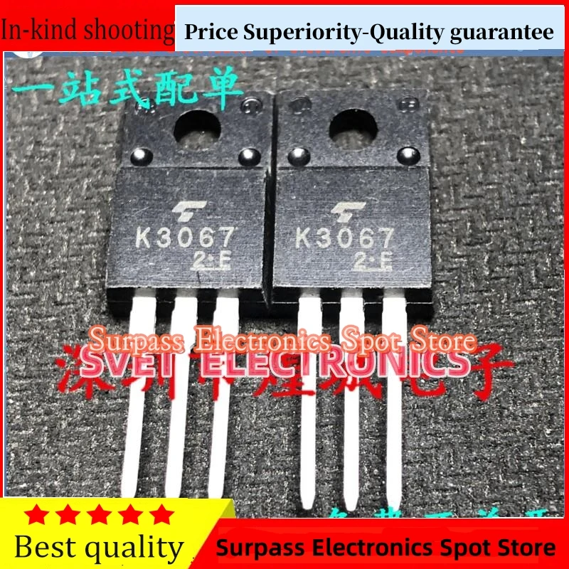 10PCS-50PCS  K3067 2SK3067  TO-220F 600V 2A   Original  Fast shipping