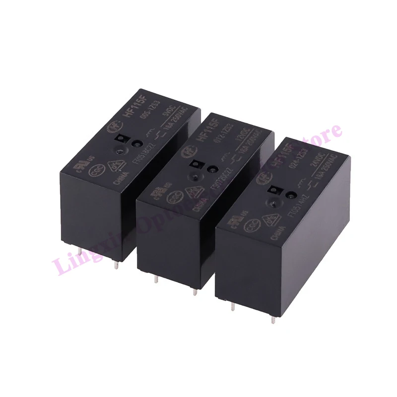 Free shipping 20pcs HF115F-005-1ZS3 HF115F-012-1ZS3 HF115F-024-1ZS3 250V 16A relays 8 pin relay 5V/12V/24VDC relay  Original new