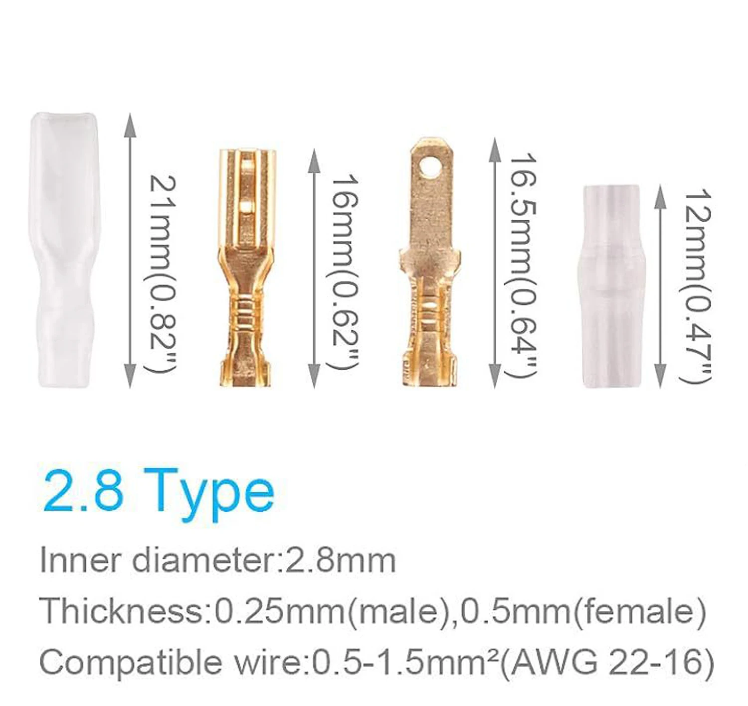 ขายส่ง600ชิ้นชนิดบรรจุกล่องฤดูใบไม้ผลิใบขั้วทองแดงดีบุกชุบเปลือยขั้วฤดูใบไม้ผลิสีทอง